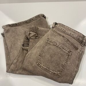 Womens ultra high waisted straight leg jeans